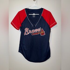 ATLANTA BRAVES V Neck Top